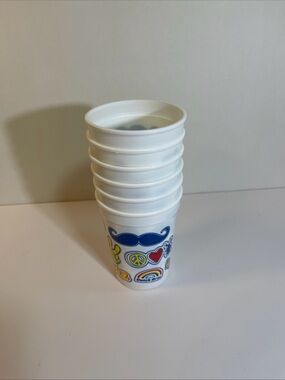 Lot of 6 Dutch Bros Brothers Coffee Kids Size Plastic Cups TX2024W46